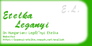 etelka leganyi business card